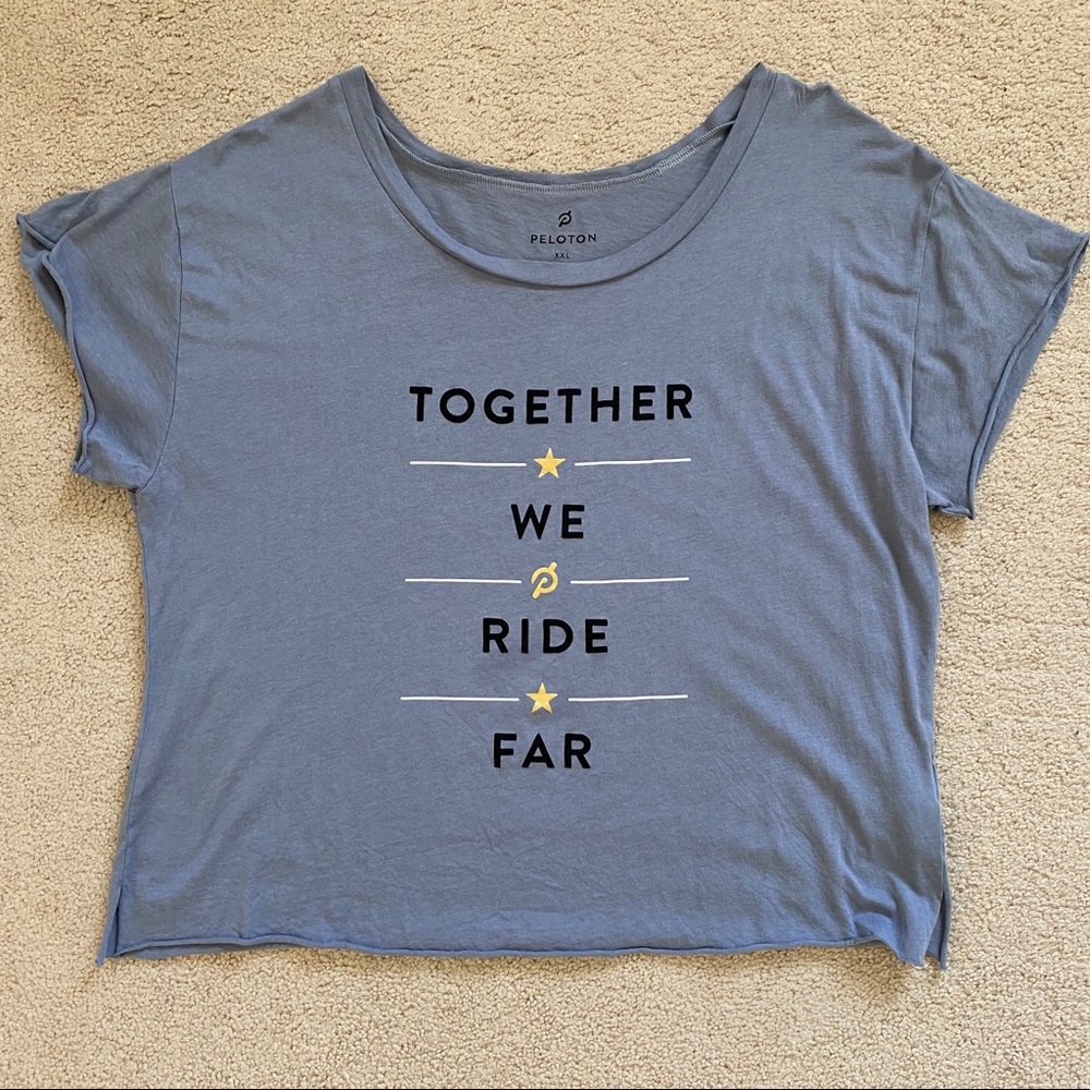 COPY - Cropped Peloton Tee Shirt Sz XXL